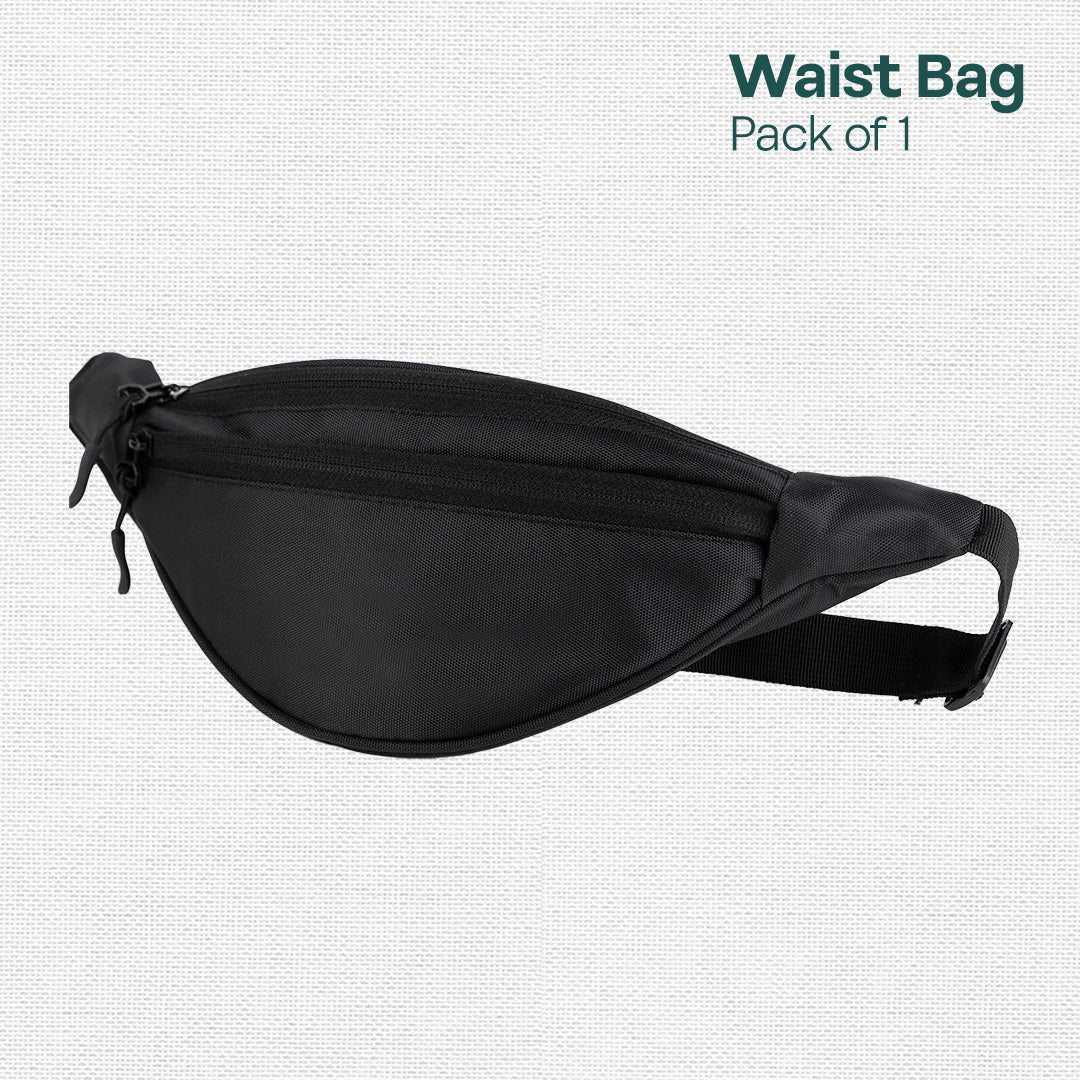 Bliss Black! Unisex Travel Waist Bag, Pack of 1