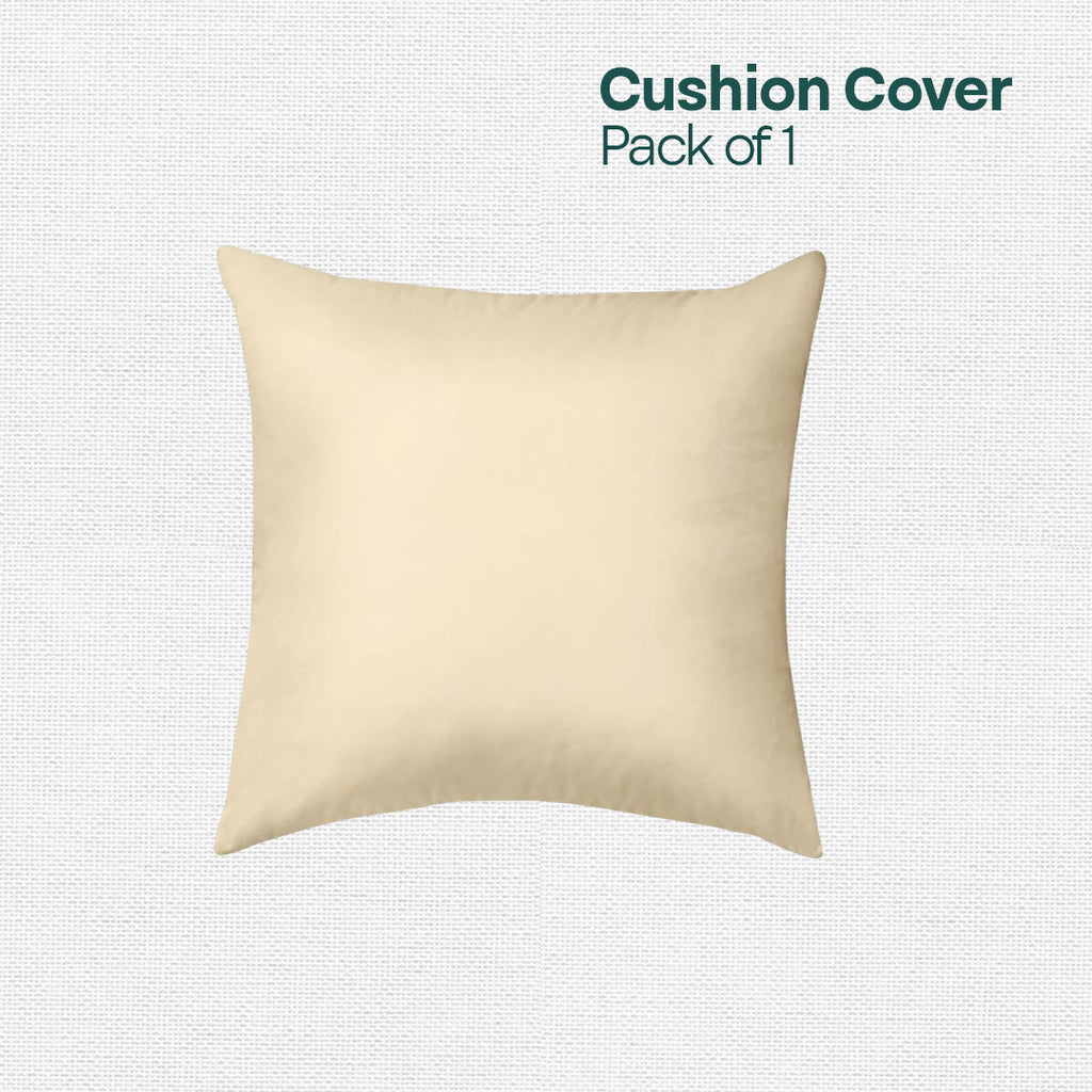 Cream Carnation! Premium Velvet Cushion Covers, Pack of 1