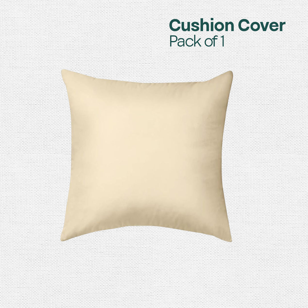 Cream Carnation! Premium Velvet Cushion Covers, Pack of 1