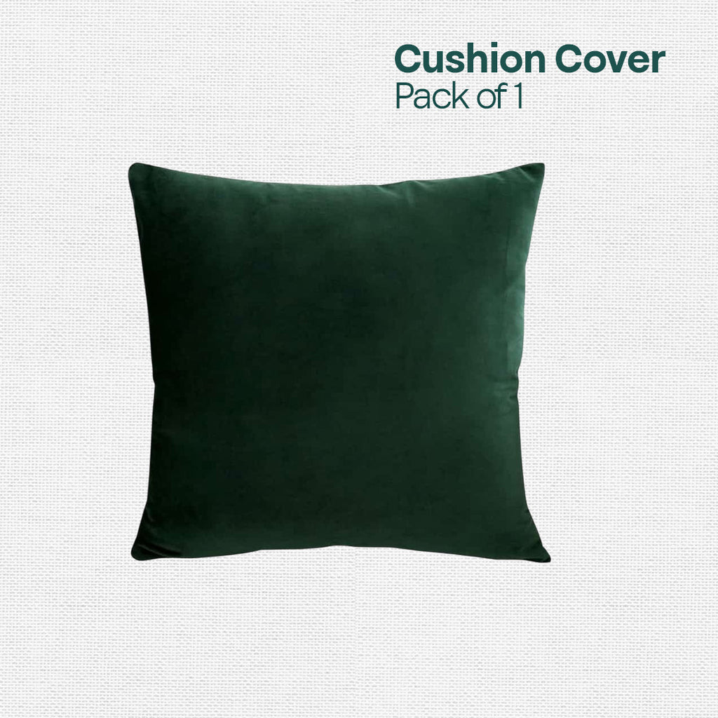 Green Glaze! Premium Velvet Cushion Covers, Pack of 1