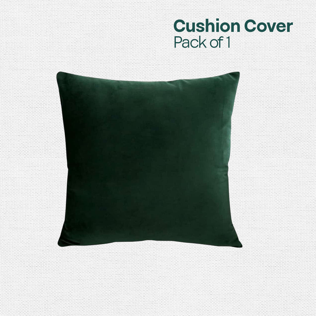 Green Glaze! Premium Velvet Cushion Covers, Pack of 1