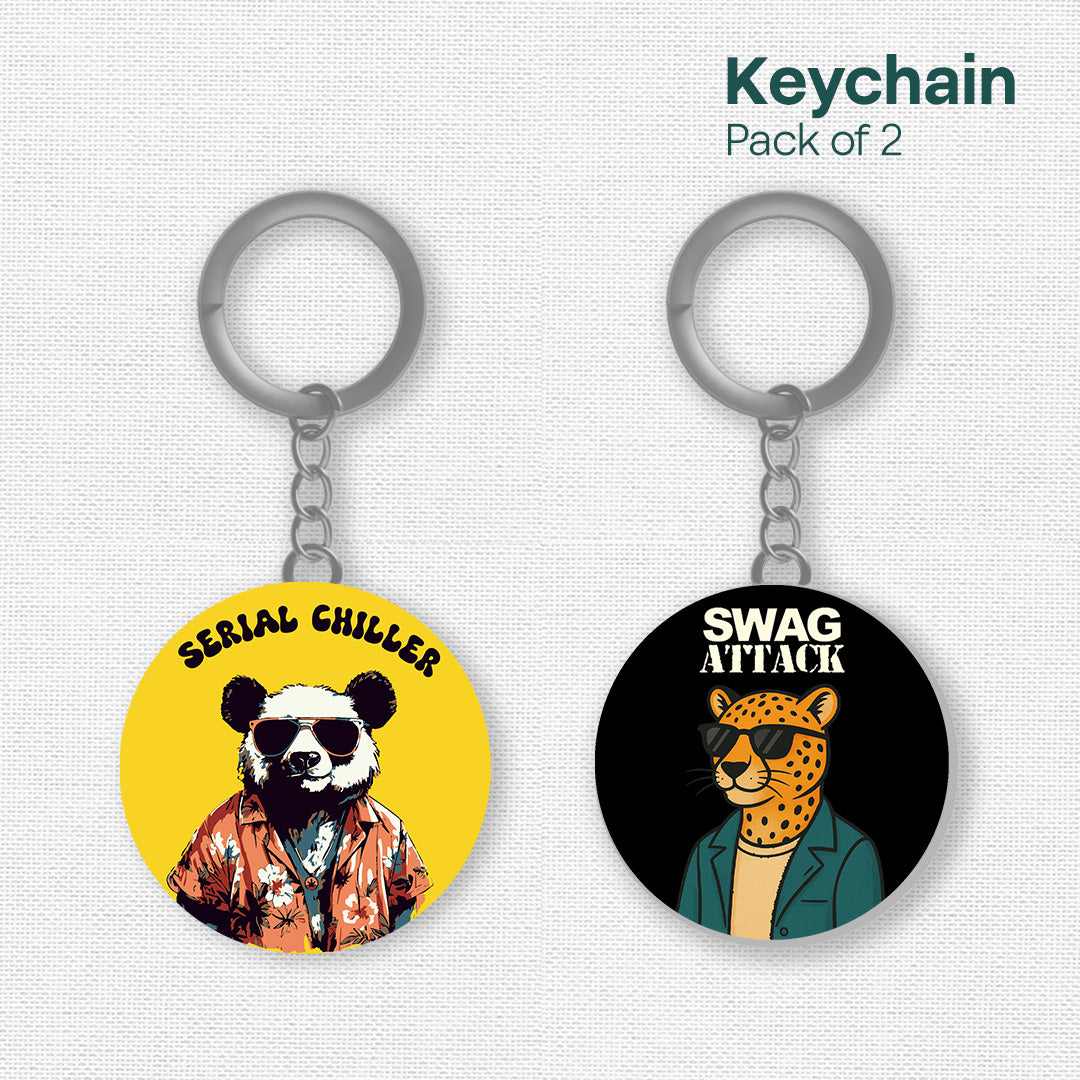 Serial Swagster! Acrylic Keychains, Pack of 2