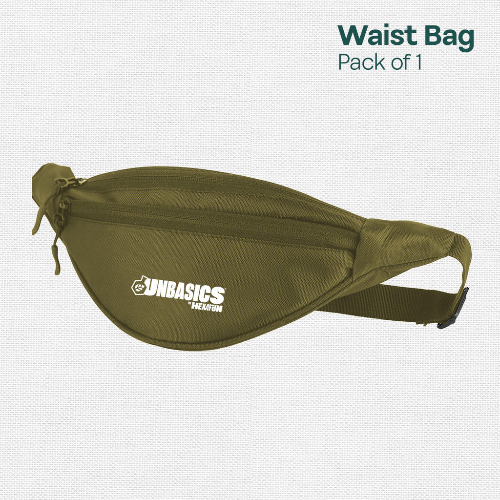 Army Green! Unisex Travel Waist Bag, Pack of 1