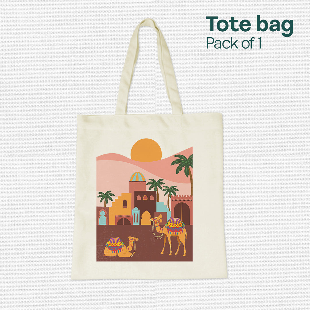 Sand Dunes! Canvas Tote Bag, 100% Recycled Fabric, Pack of 1