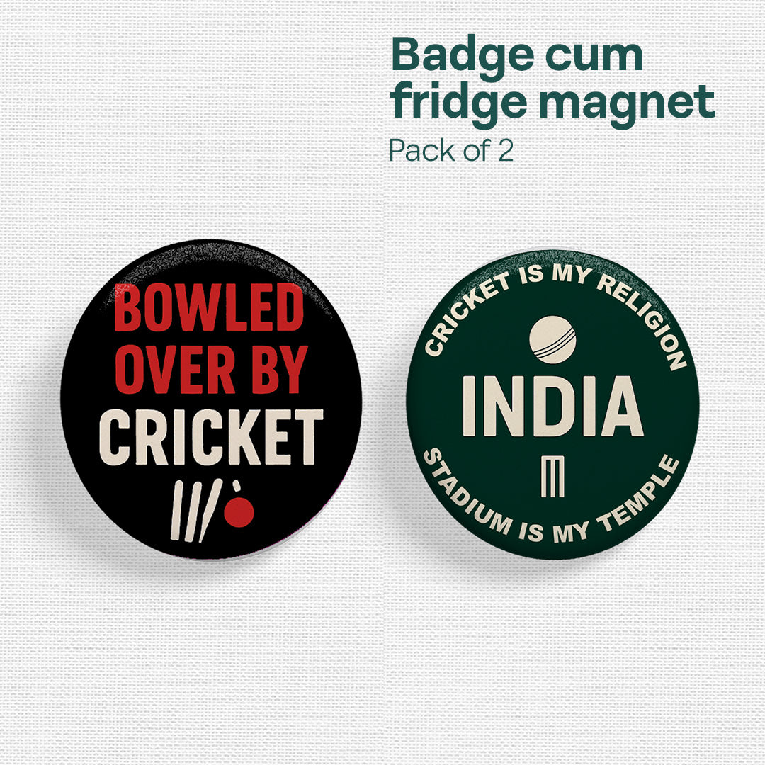 Dream Team! Badge Cum Fridge Magnet, Pack of 2