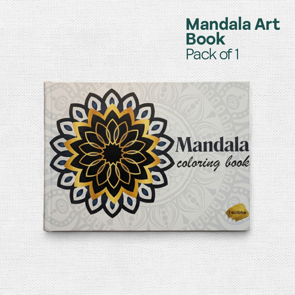 Mandala Art & Coloring Book, Activity Set of 30
