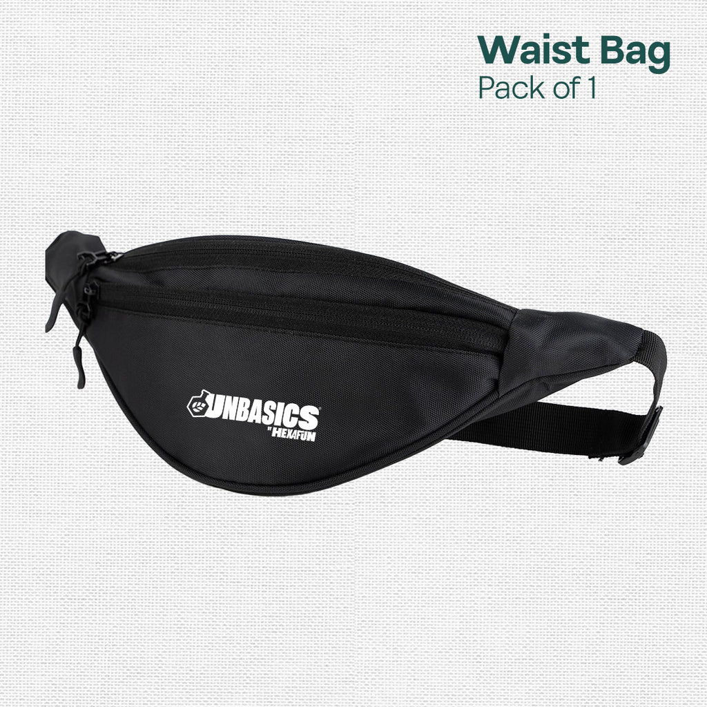Bliss Black! Unisex Travel Waist Bag, Pack of 1