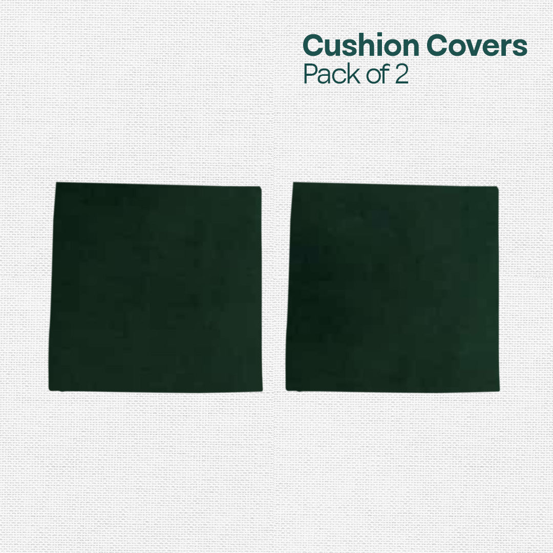 Green Glaze! Premium Velvet Cushion Covers, Pack of 2