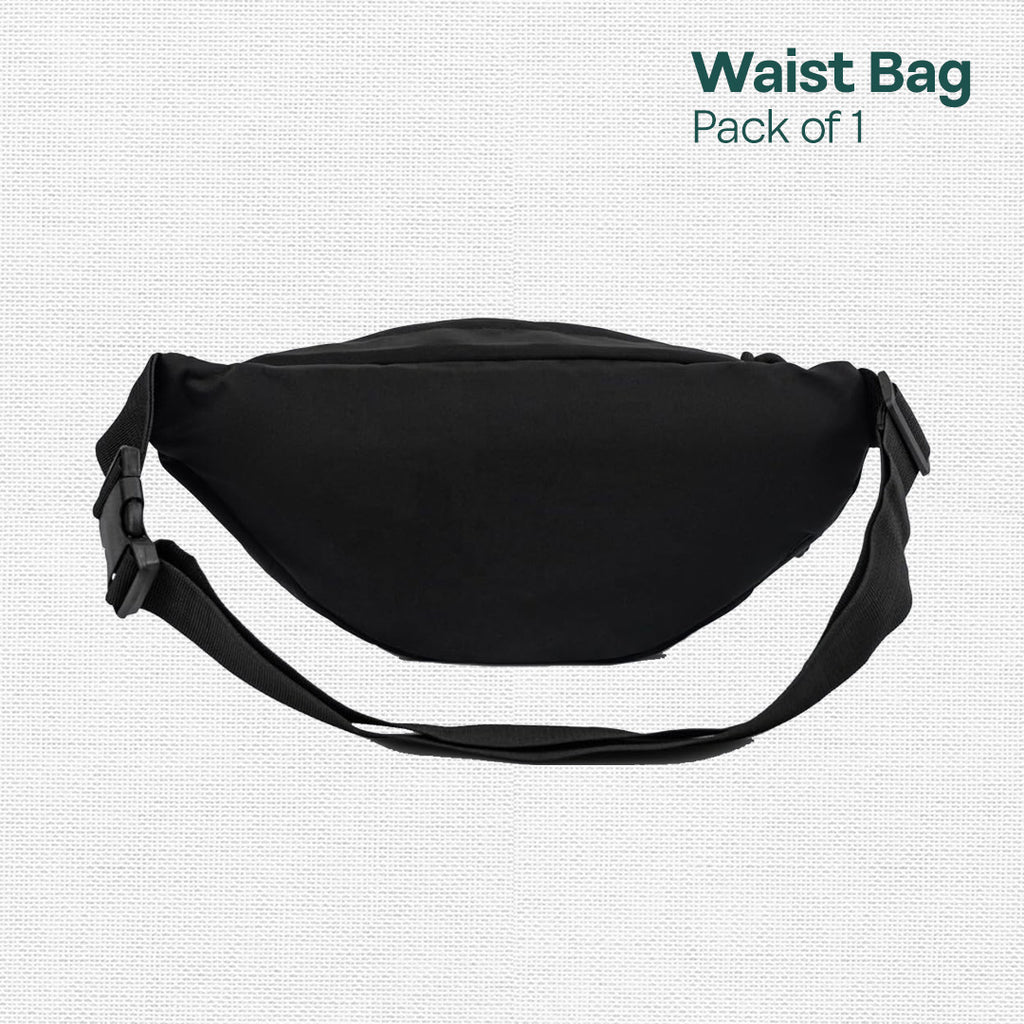 Bliss Black! Unisex Travel Waist Bag, Pack of 1