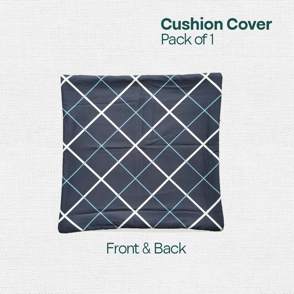 Criss Cross! Premium Printed Cushion Covers, Pack of 1
