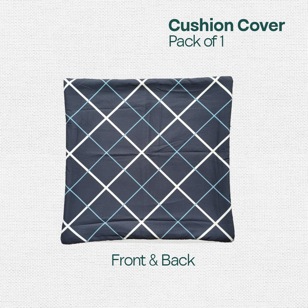 Criss Cross! Premium Printed Cushion Covers, Pack of 1