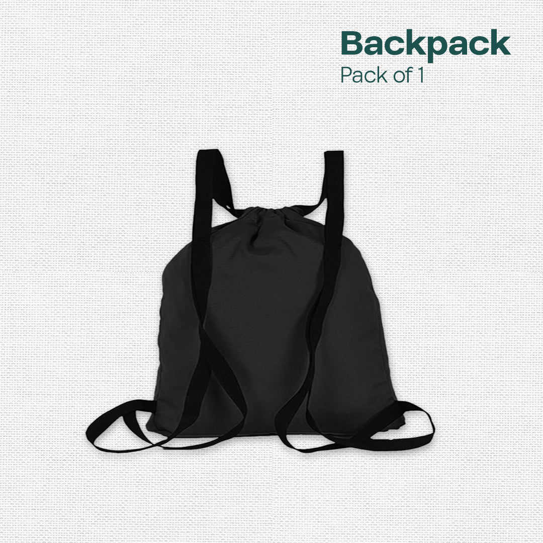 Black Beast! Travel Drawstring Bagpack, Medium Size, 8L Capacity