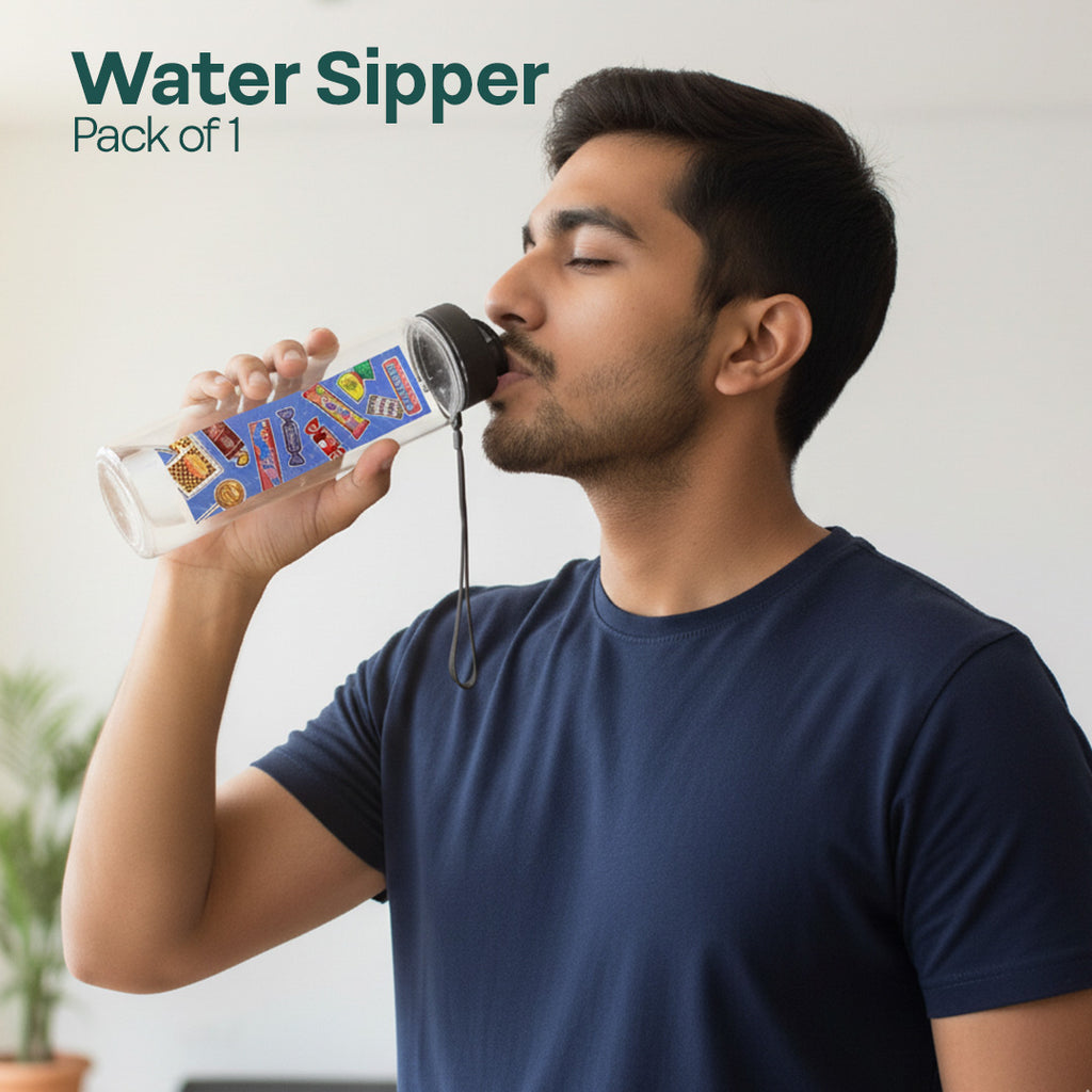 Ninety Candy! Water Sipper 900 ML, Pack of 1