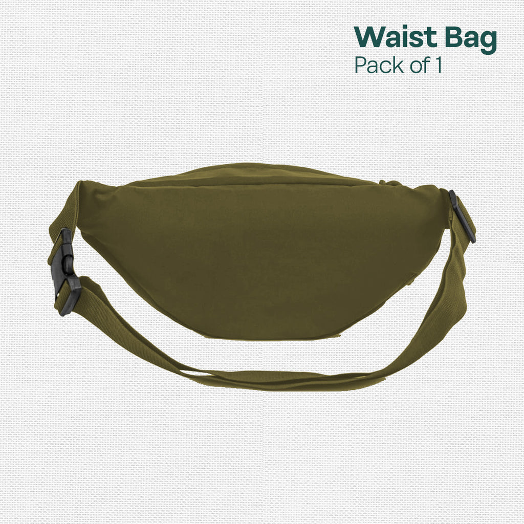 Army Green! Unisex Travel Waist Bag, Pack of 1