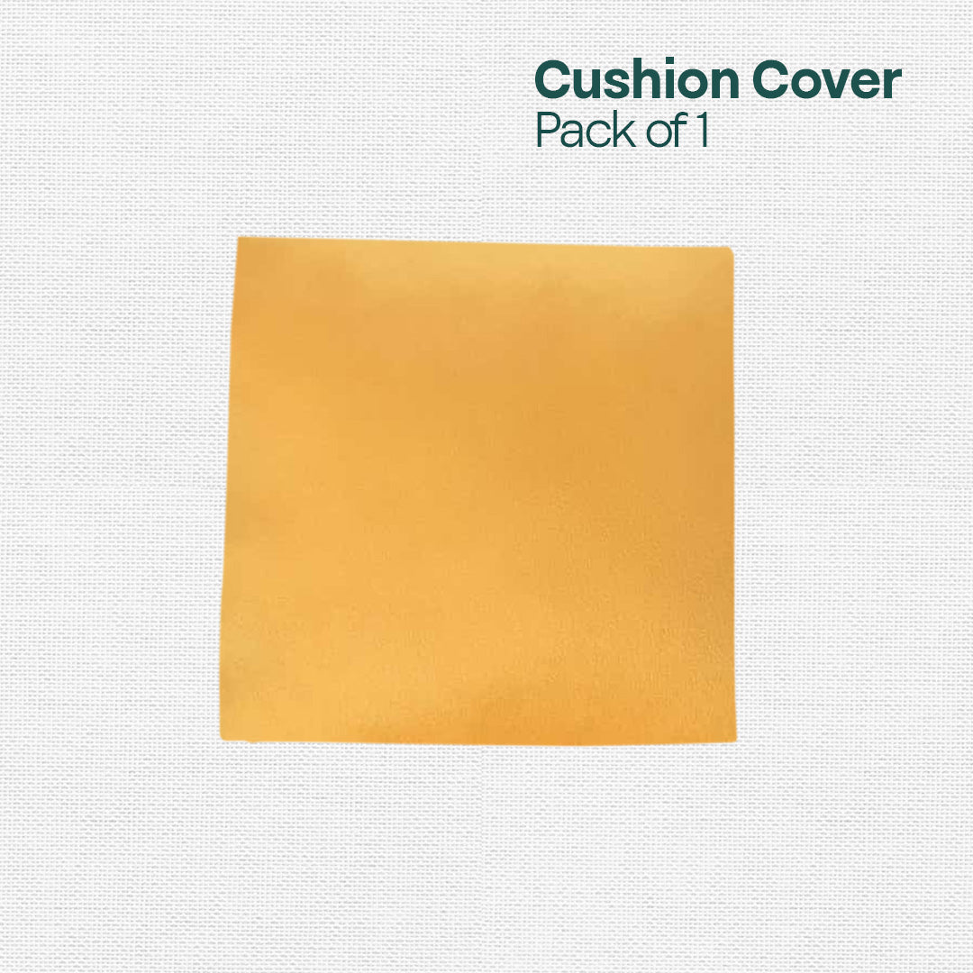 Yellow Yield! Premium Velvet Cushion Covers, Pack of 1