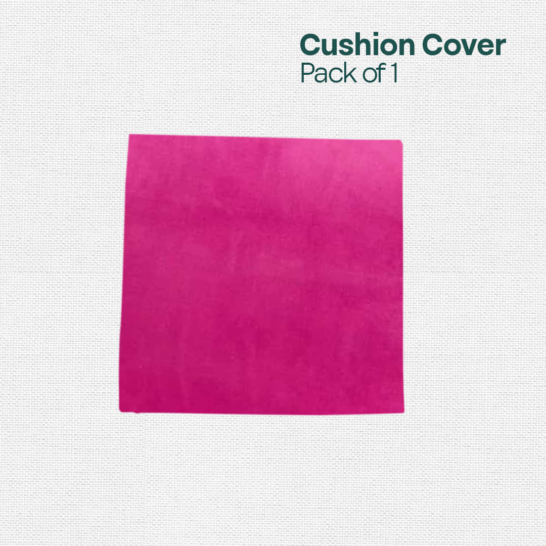 Pink Plush! Premium Velvet Cushion Covers, Pack of 1