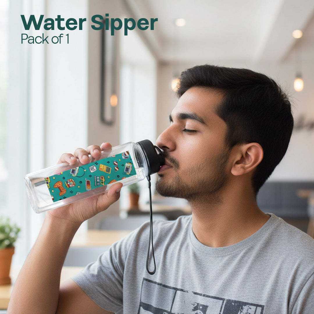 90s Comeback! Water Sipper 900 ML, Pack of 1