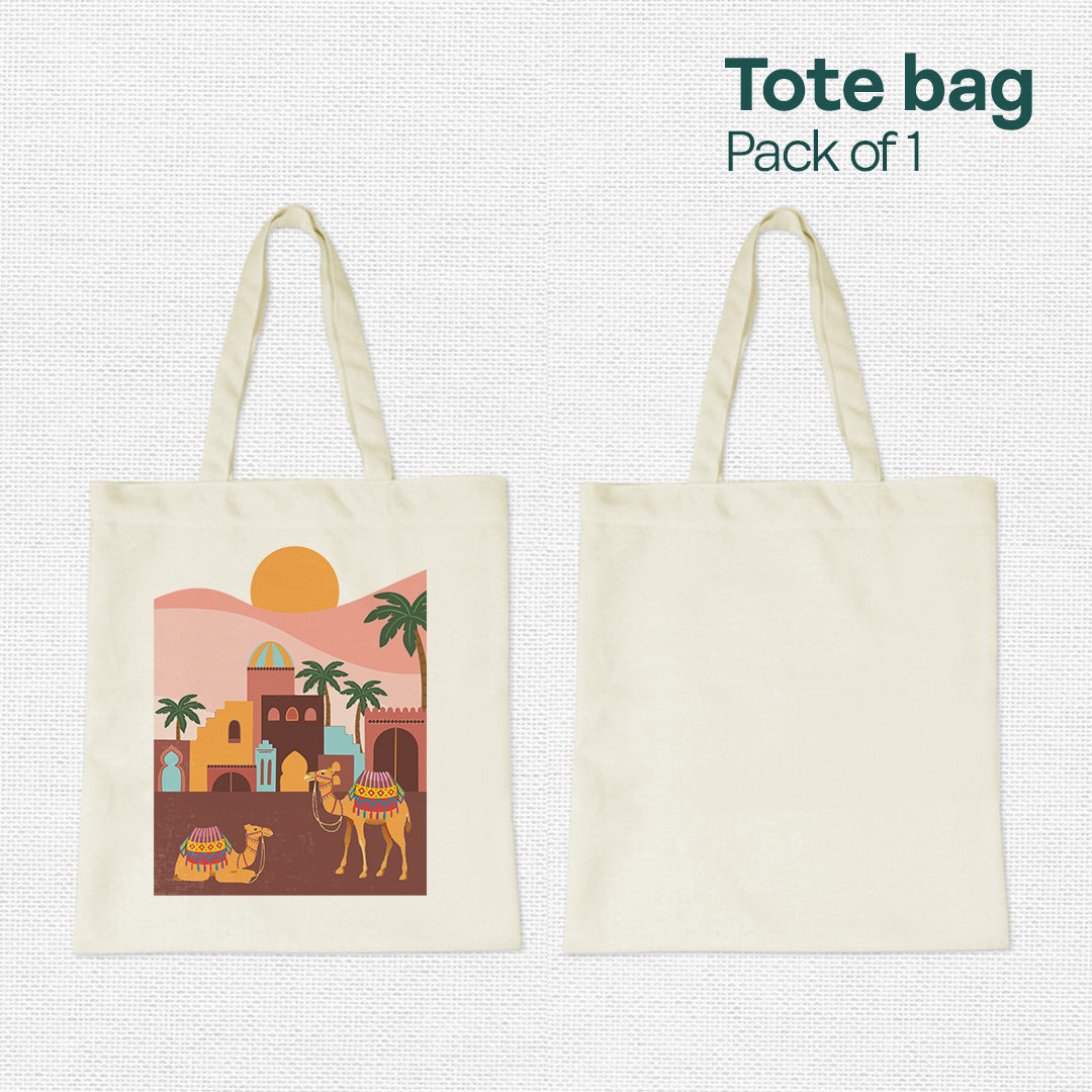 Sand Dunes! Canvas Tote Bag, 100% Recycled Fabric, Pack of 1