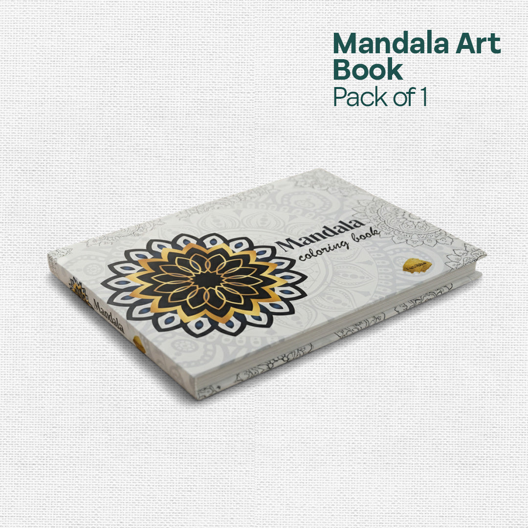 Mandala Art & Coloring Book, Activity Set of 30