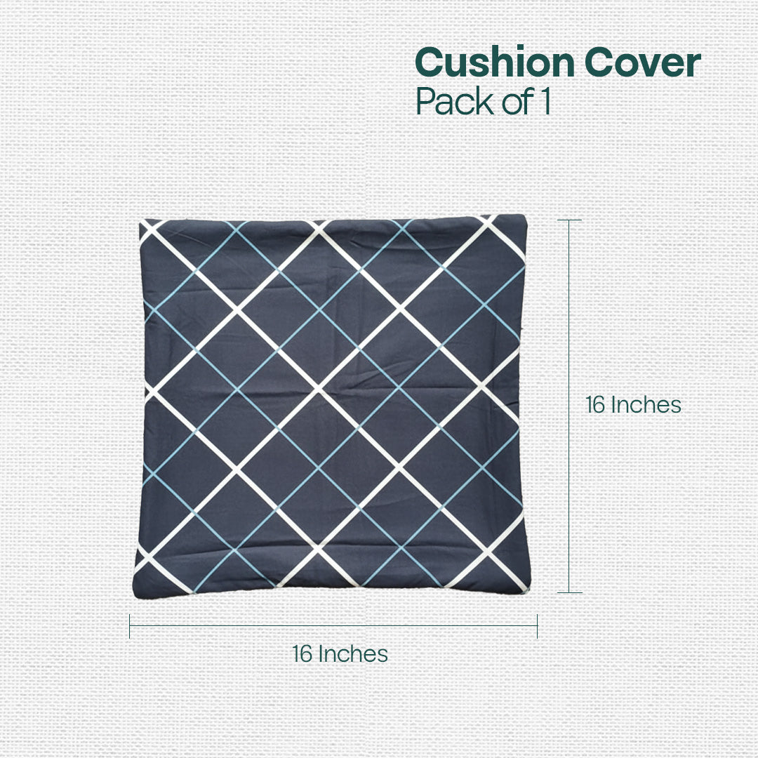 Criss Cross! Premium Printed Cushion Covers, Pack of 1