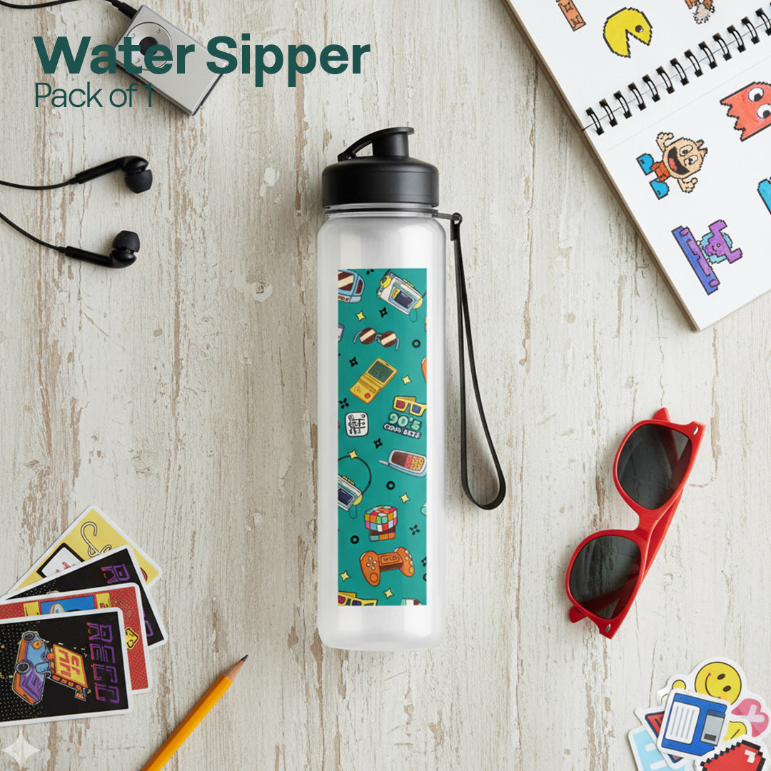 90s Comeback! Water Sipper 900 ML, Pack of 1