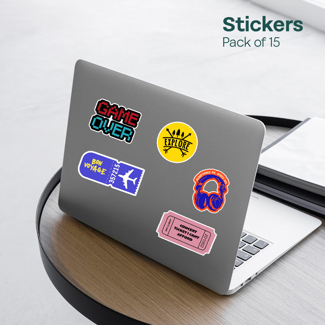 Passion Project! Premium Matt Stickers, Pack of 15