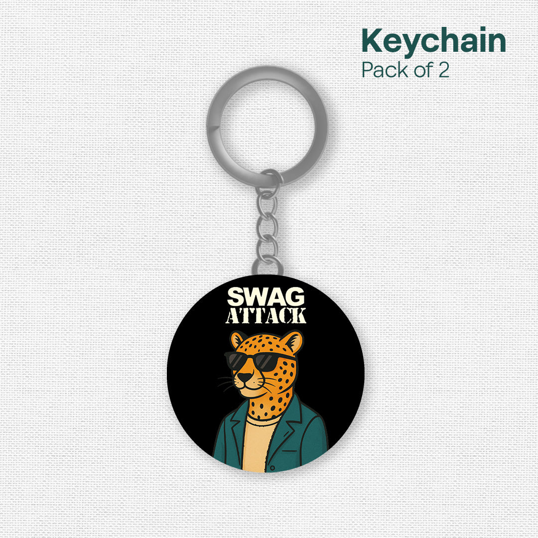 Serial Swagster! Acrylic Keychains, Pack of 2