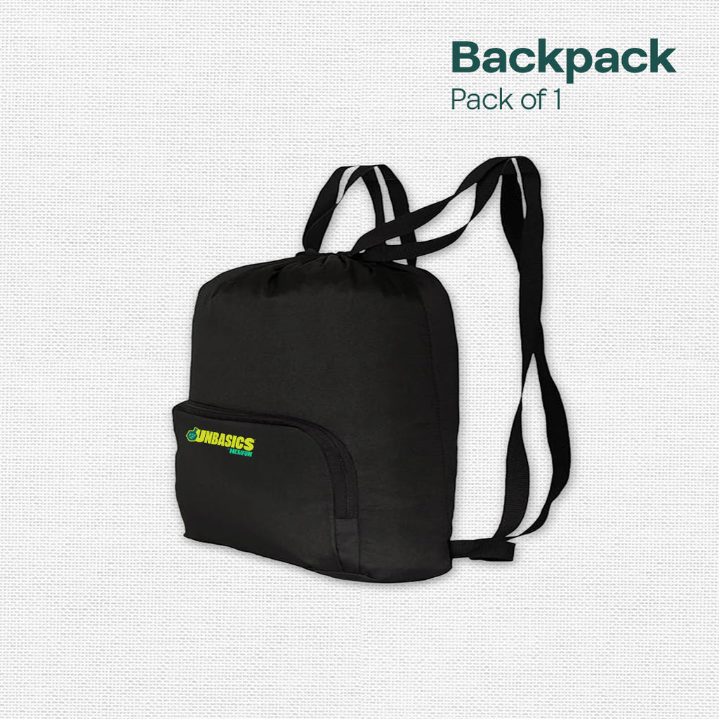 Black Beast! Travel Drawstring Bagpack, Medium Size, 8L Capacity