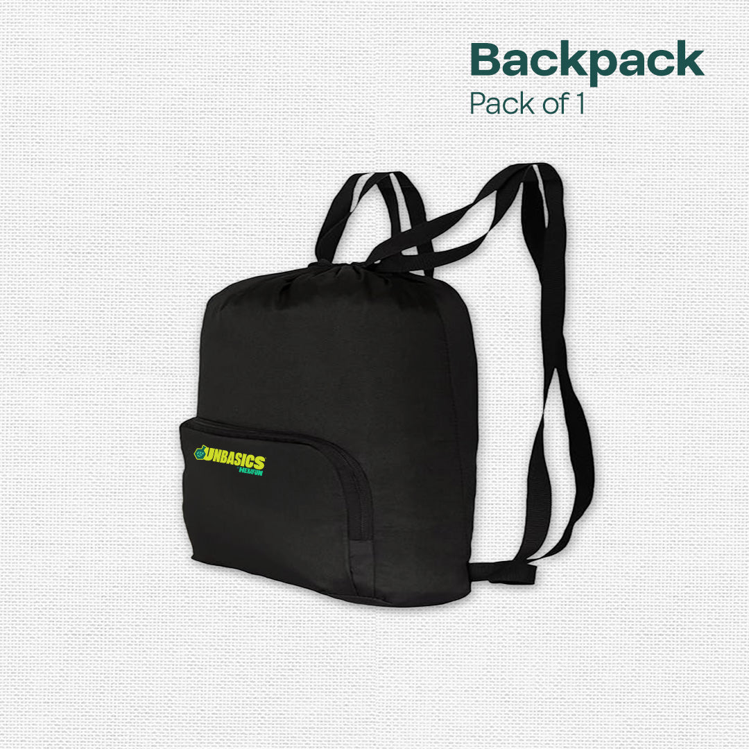 Black Beast! Travel Drawstring Bagpack, Medium Size, 8L Capacity
