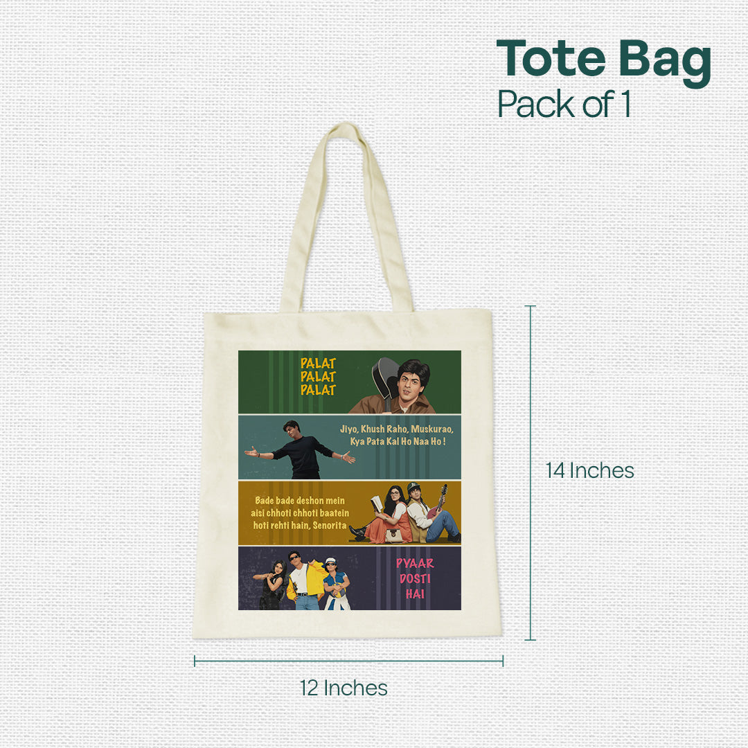 SRK Love! Canvas Tote Bag, 100% Recycled Fabric, Pack of 1