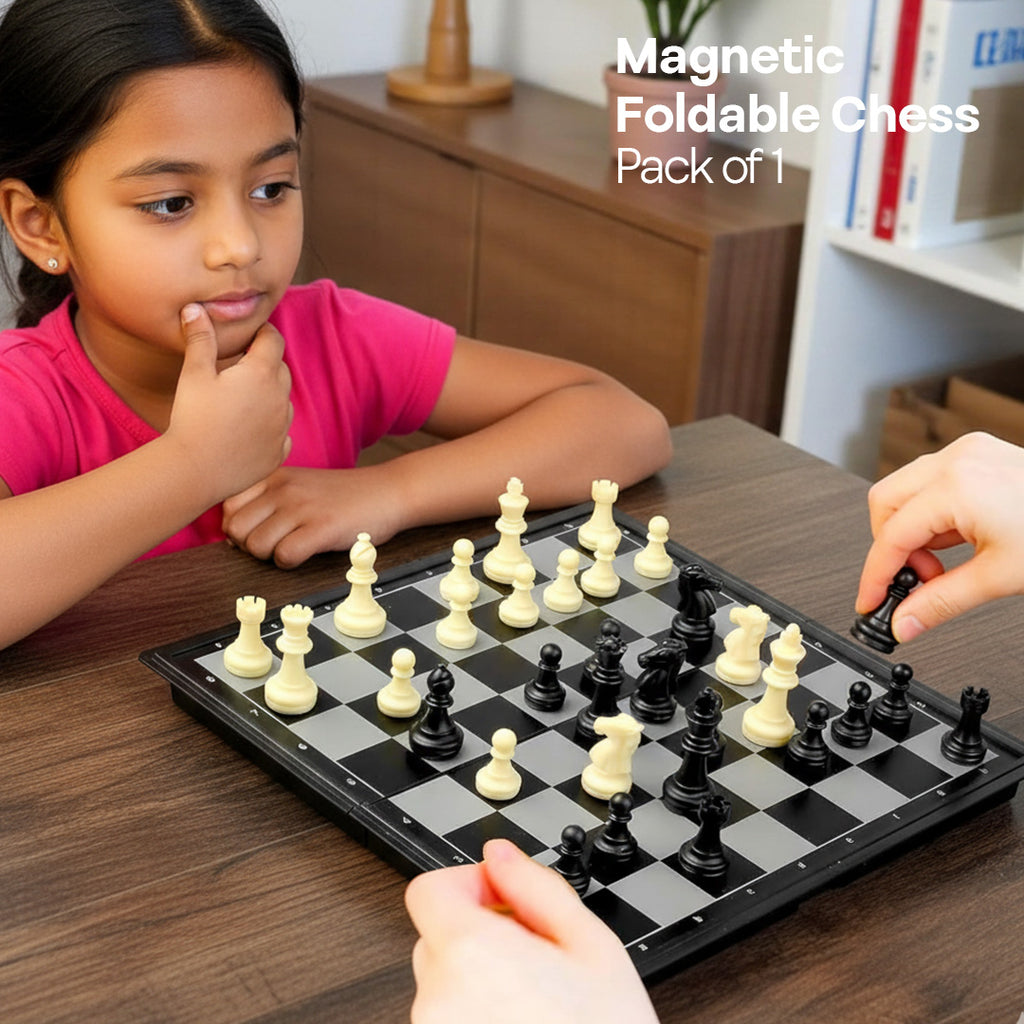 Magnetic Foldable Chess, Medium Size, Pack of 1