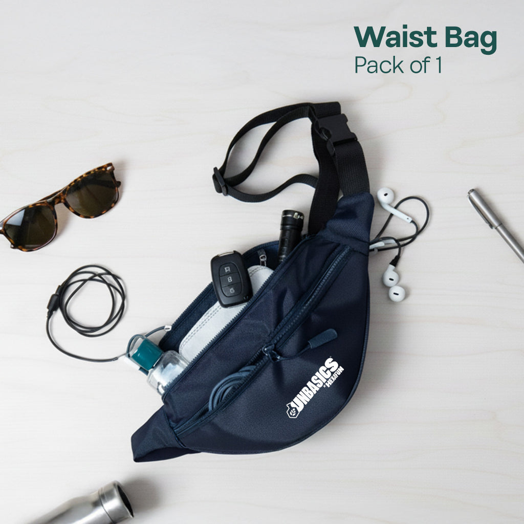 Airforce Blue! Unisex Travel Waist Bag, Pack of 1