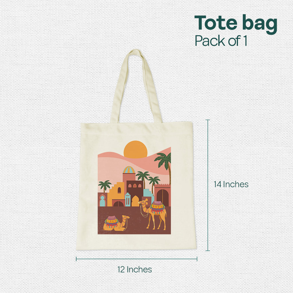 Sand Dunes! Canvas Tote Bag, 100% Recycled Fabric, Pack of 1