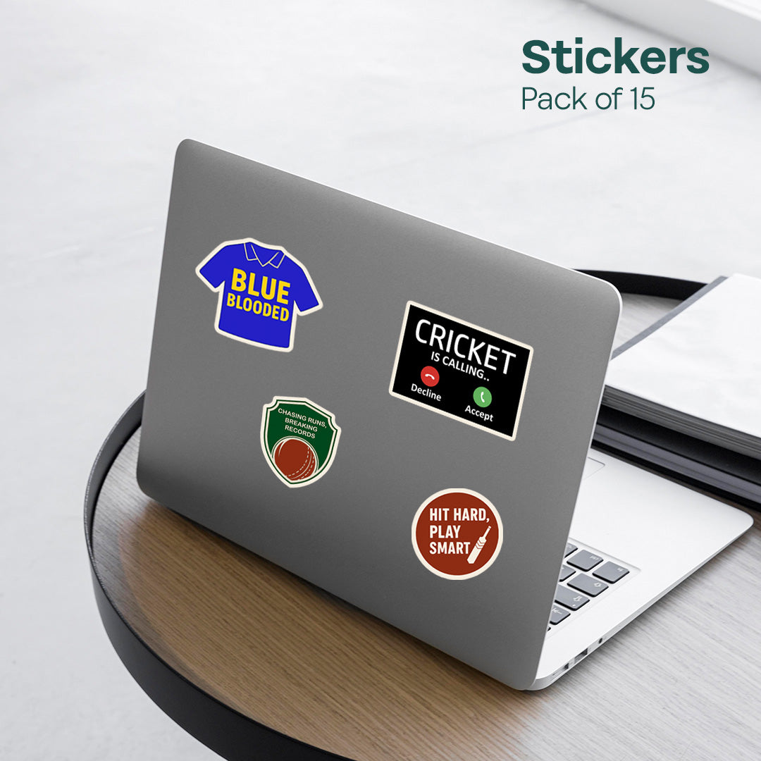 Sticky Wicket! Premium Matt Stickers, Pack of 15