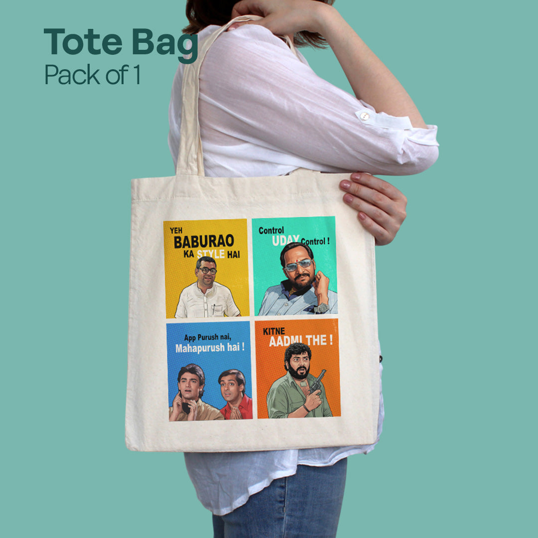 90s Comedy Club! Canvas Tote Bag, 100% Recycled Fabric, Pack of 1