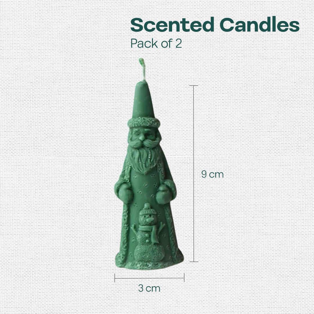 Ho Ho Claus! Scented Shaped Candles, Pack of 2