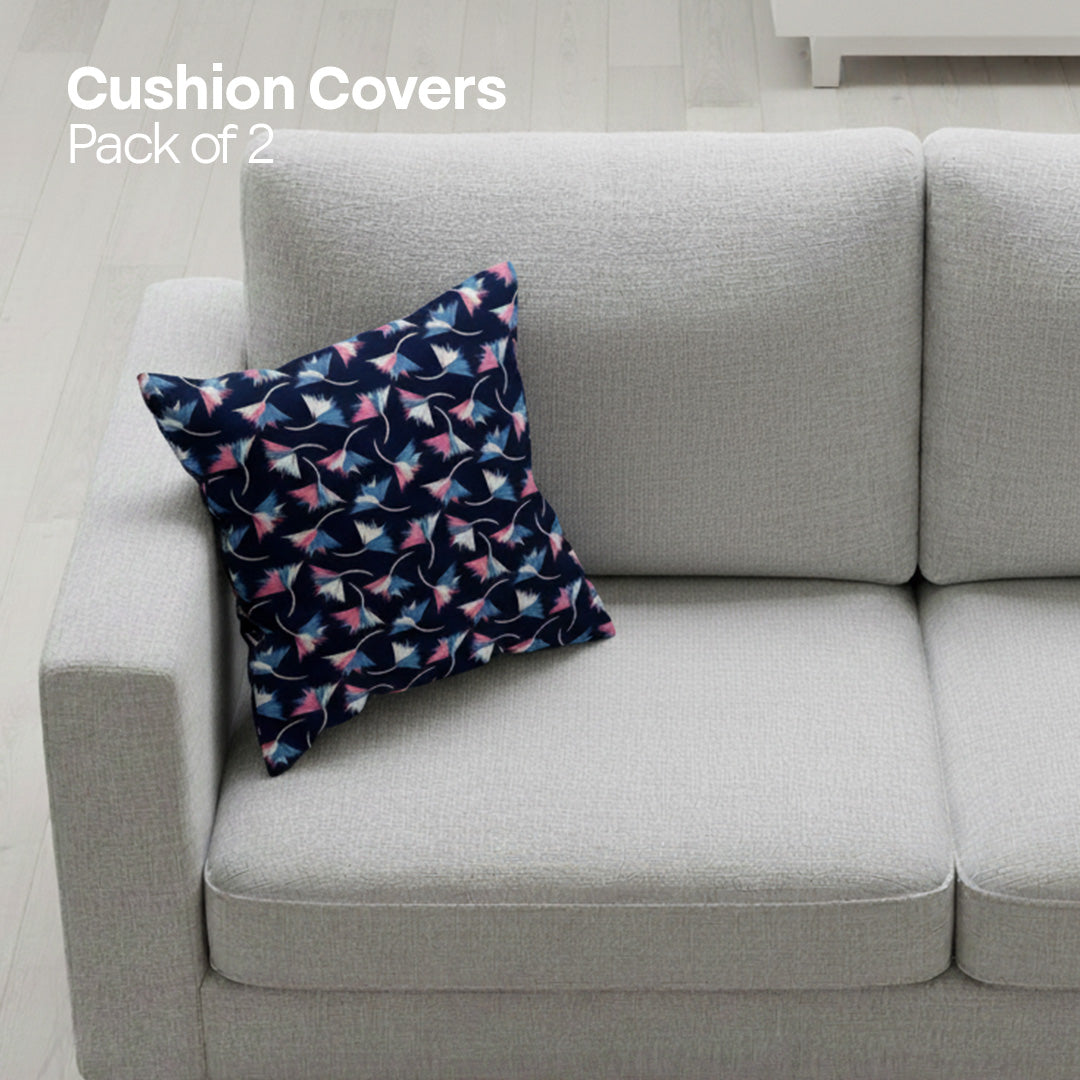 Royal & Leaf! Premium Printed Cushion Covers, Pack of 2