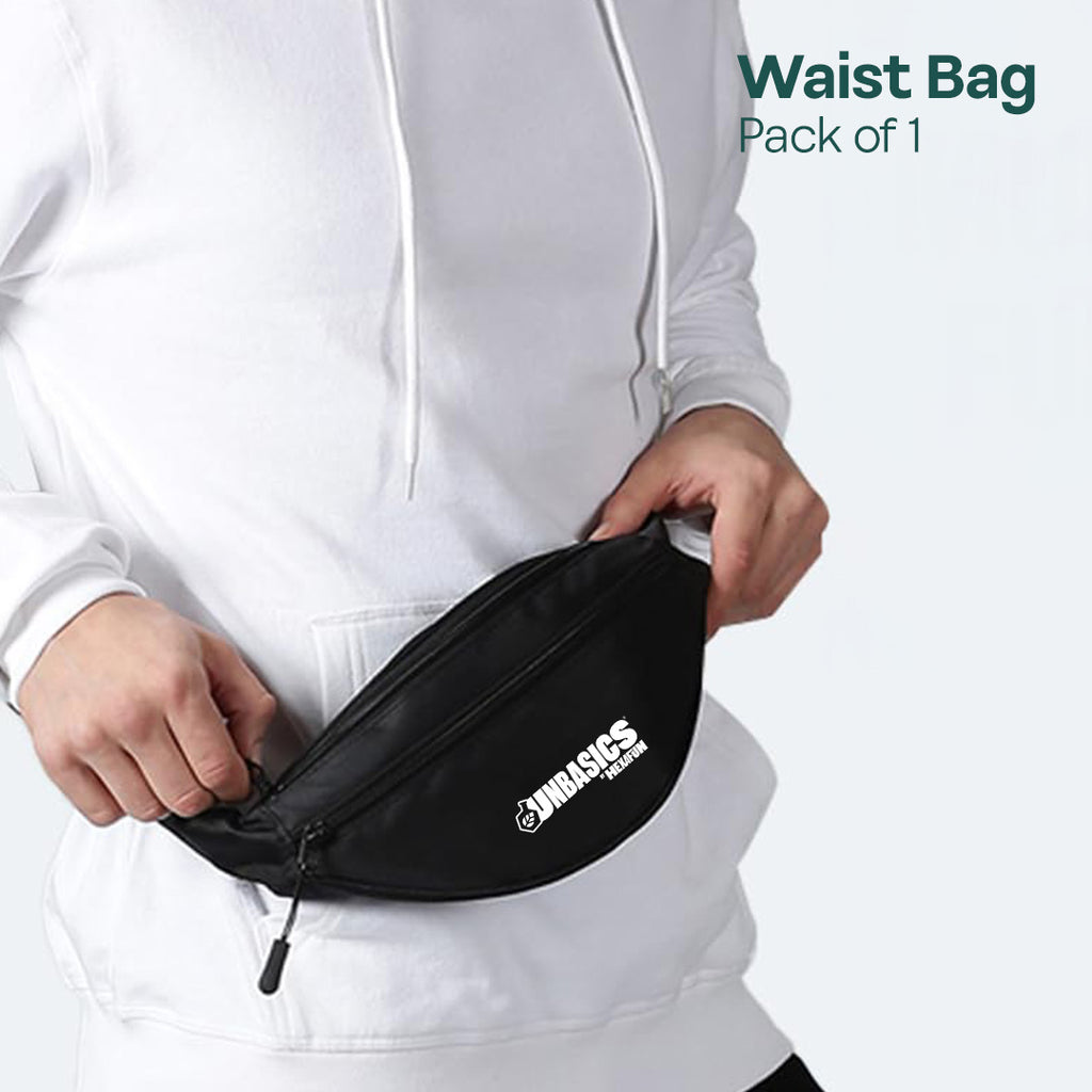 Bliss Black! Unisex Travel Waist Bag, Pack of 1