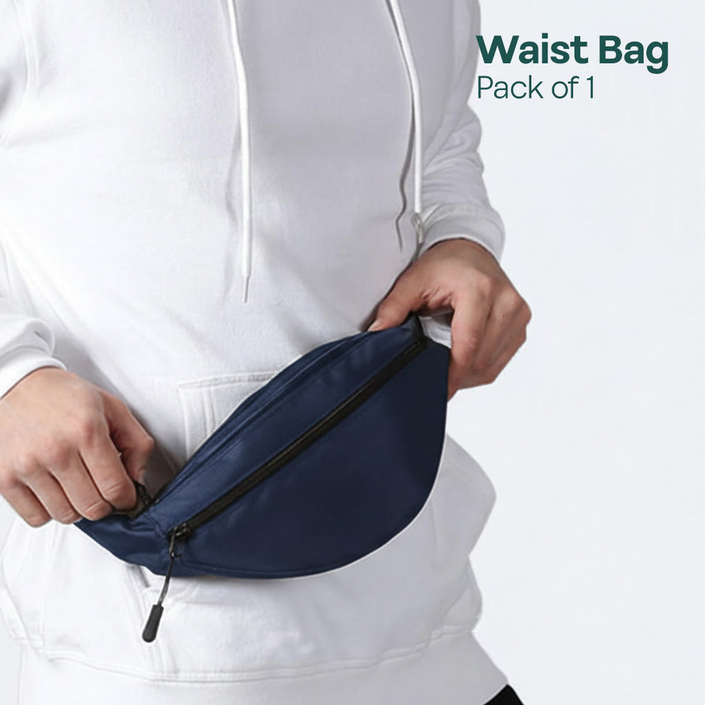 Airforce Blue! Unisex Travel Waist Bag, Pack of 1