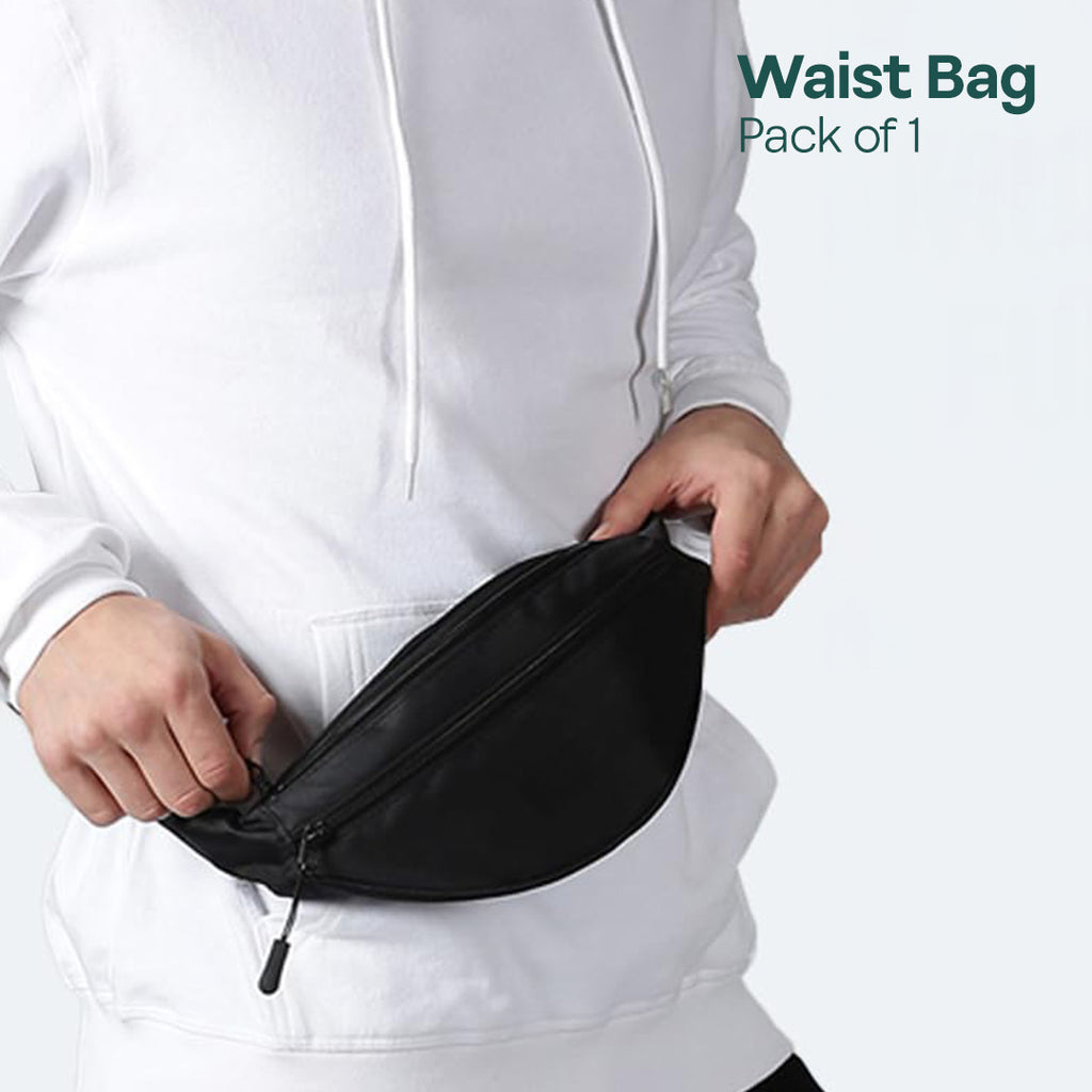 Bliss Black! Unisex Travel Waist Bag, Pack of 1