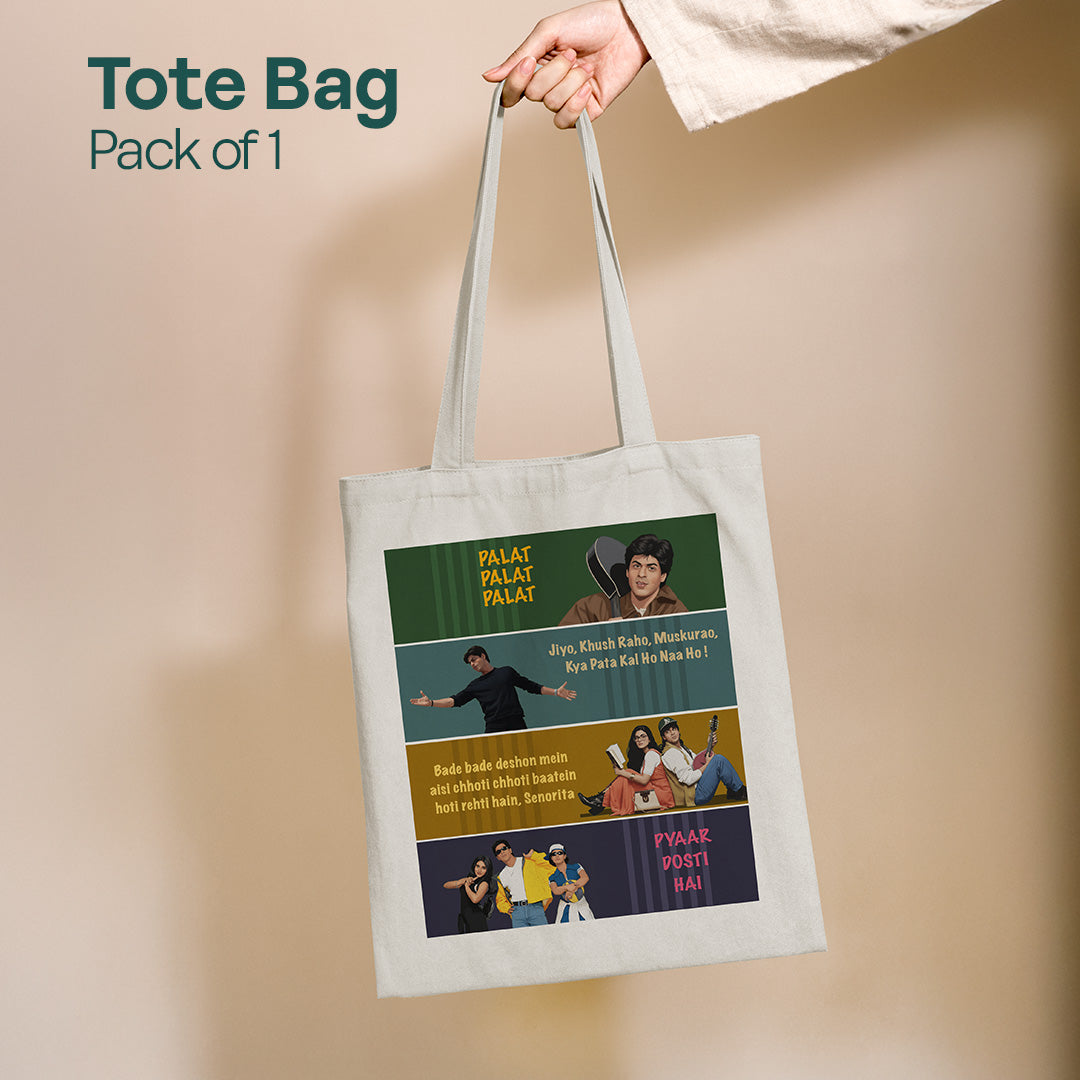 SRK Love! Canvas Tote Bag, 100% Recycled Fabric, Pack of 1