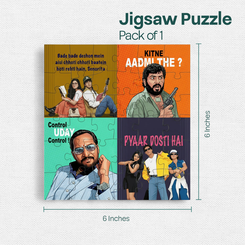 Bollywood Mania 60 Pc Jigsaw Puzzle, Pack of 1