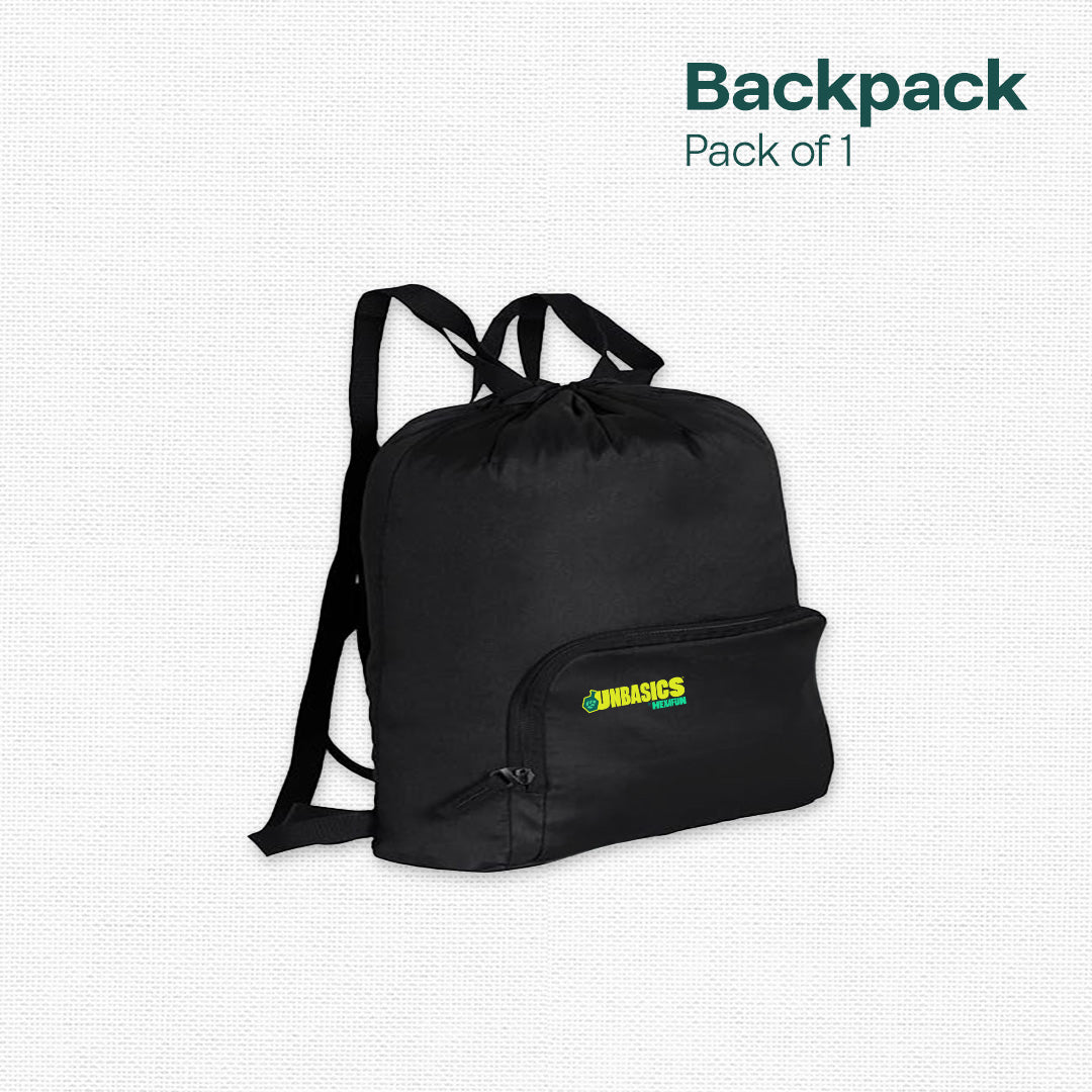 Black Beast! Travel Drawstring Bagpack, Medium Size, 8L Capacity