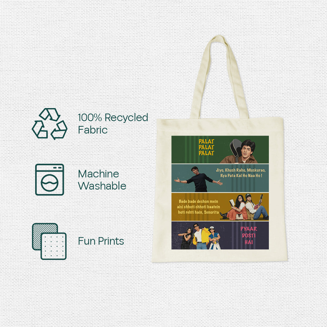 SRK Love! Canvas Tote Bag, 100% Recycled Fabric, Pack of 1