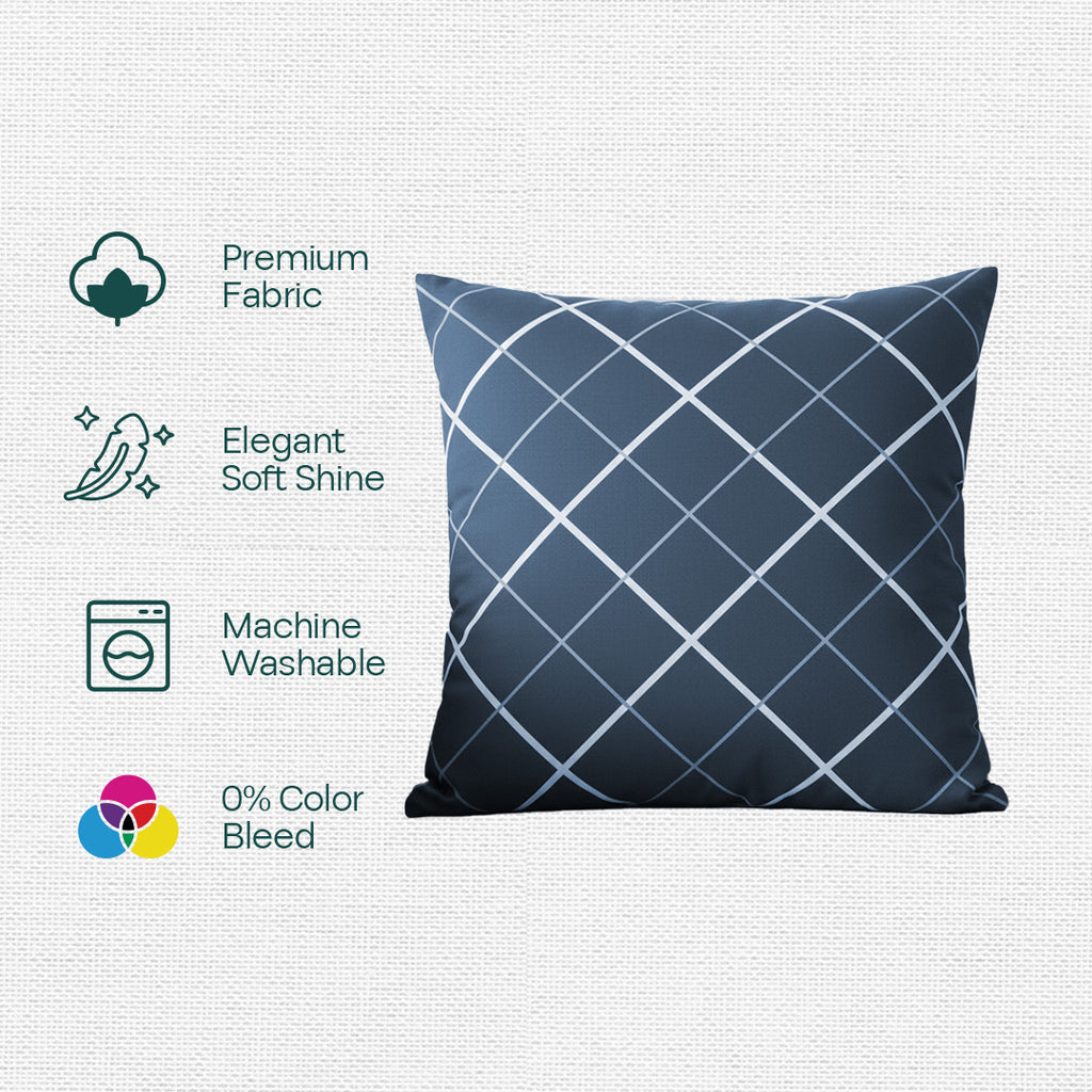 Criss Cross! Premium Printed Cushion Covers, Pack of 1