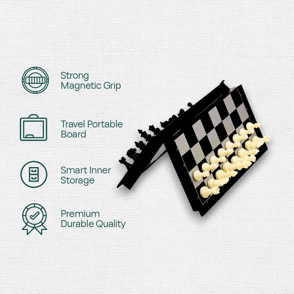 Magnetic Foldable Chess, Medium Size, Pack of 1
