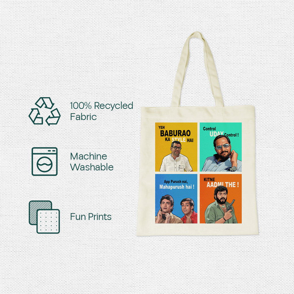 90s Comedy Club! Canvas Tote Bag, 100% Recycled Fabric, Pack of 1