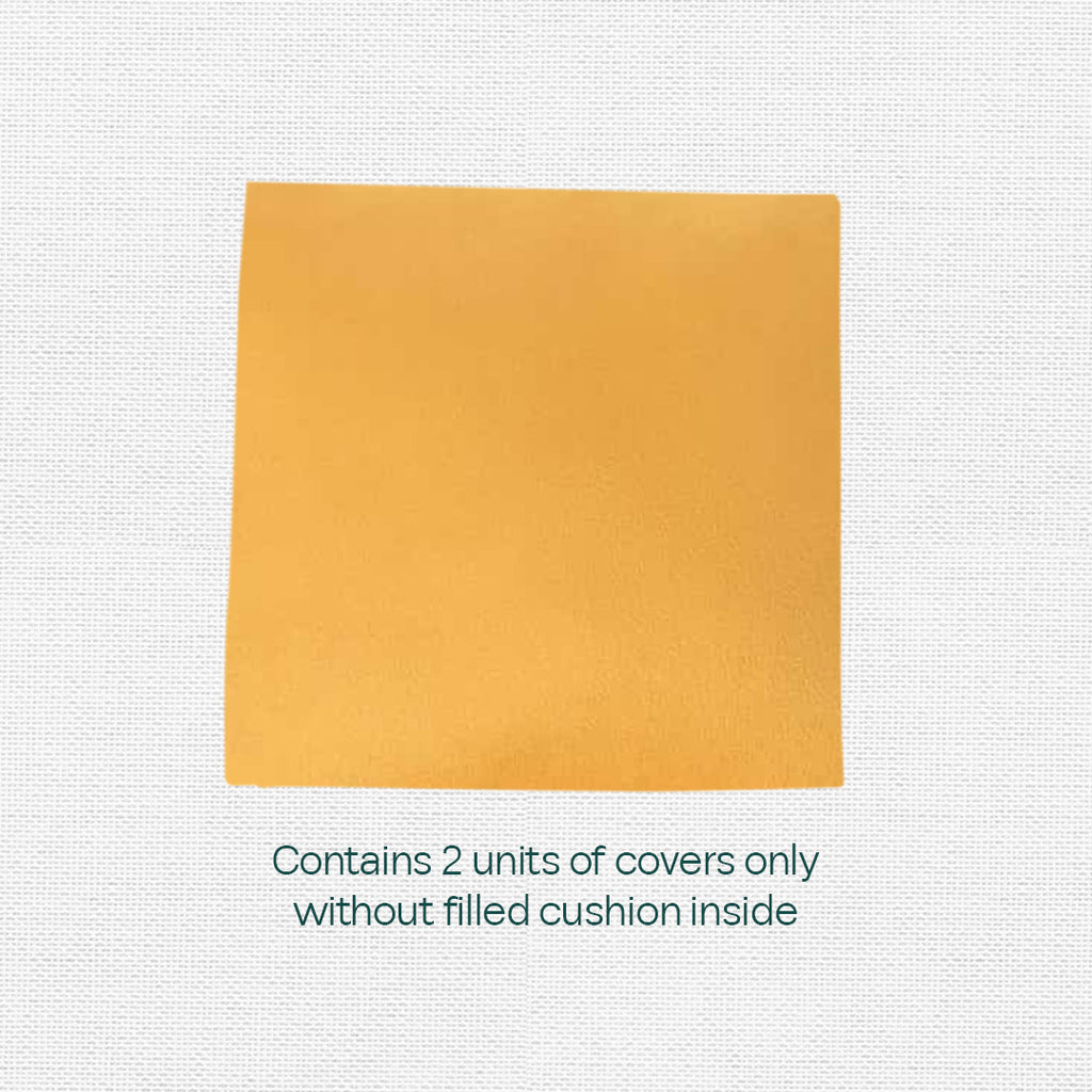 Yellow Yield ! Premium Velvet Cushion Covers, Pack of 2