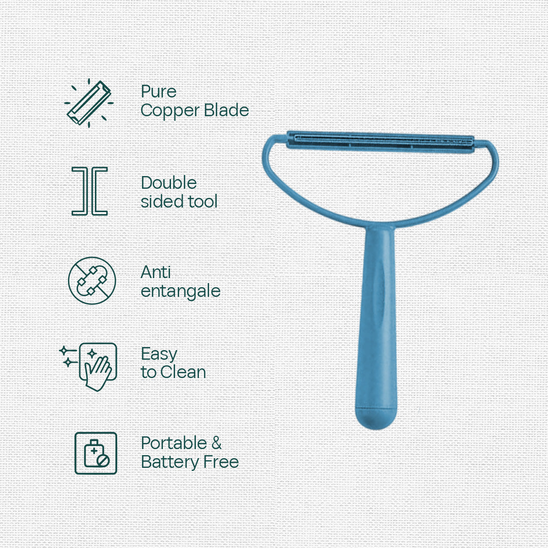 Blue Lagoon! Lint Remover with Handle, Pack of 1