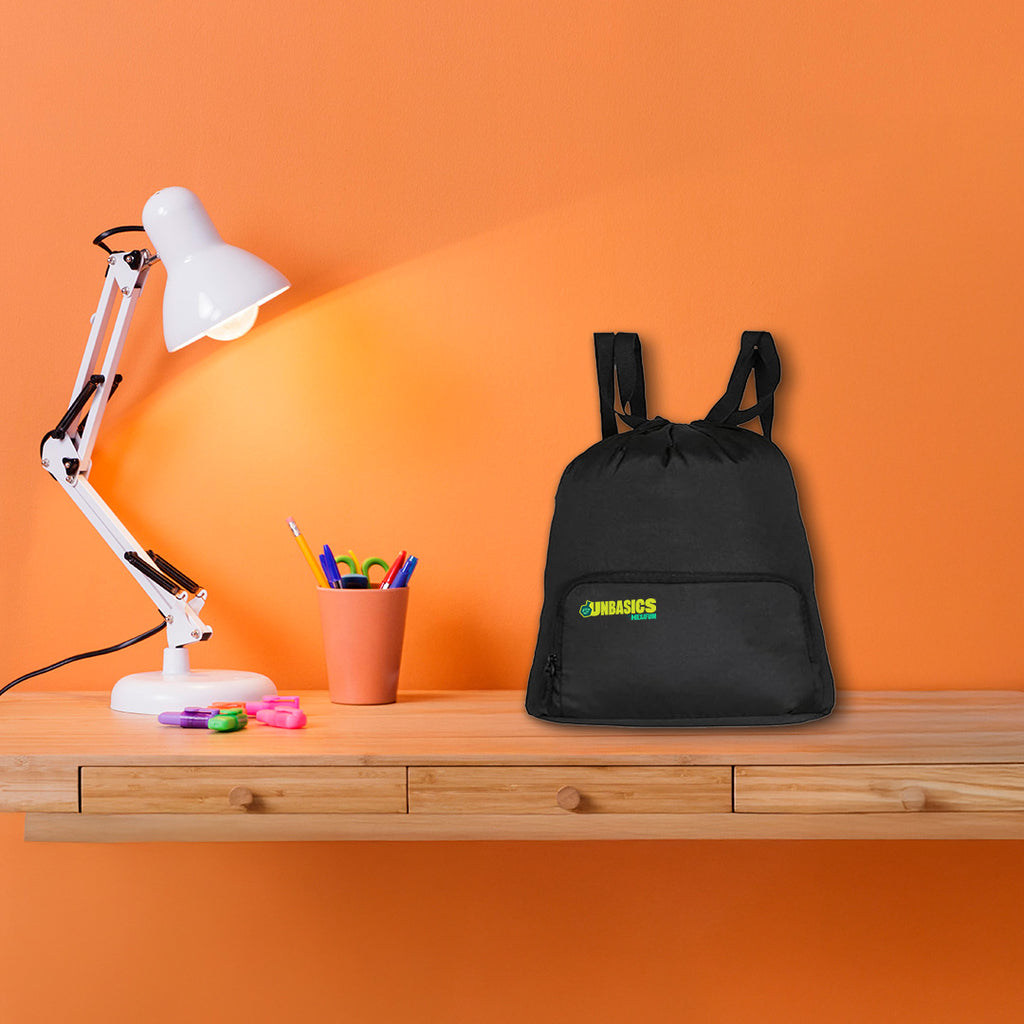Black Beast! Travel Drawstring Bagpack, Medium Size, 8L Capacity